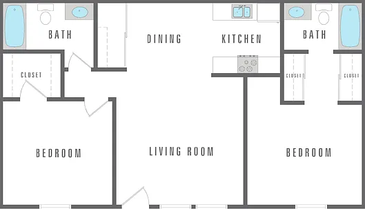 2 Bedroom 2 Bath 2 Bedroom 2 Bath