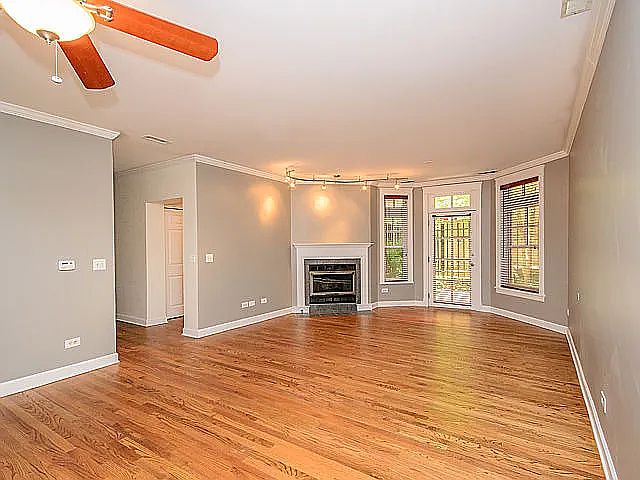 Living Room with a private patio