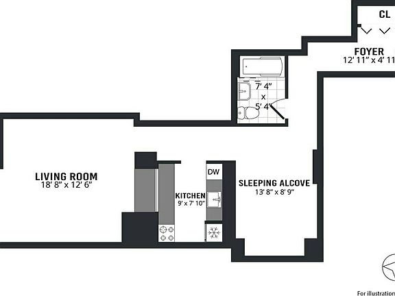 2nd image of 88 Greenwich St APT 829