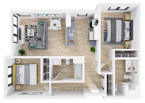 Floor plan Two-Bedroom
