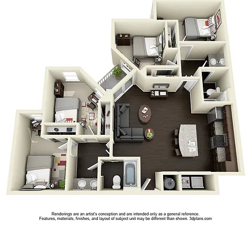Floor plan 4X2