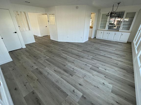 Living Room with Dining Room and Hutch