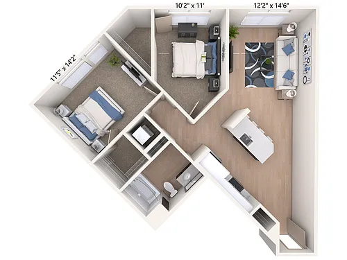 Floor plan B1-Two