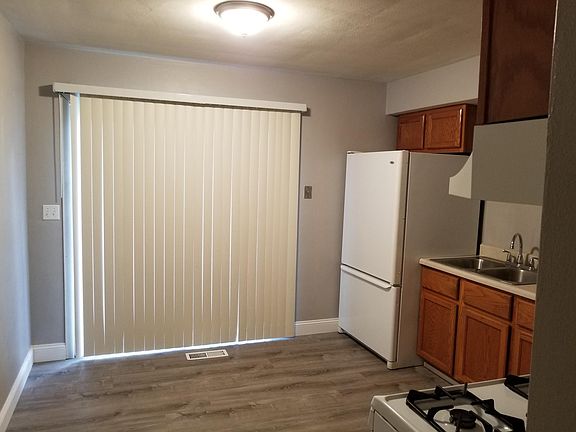 Kitchen with access to outside deck