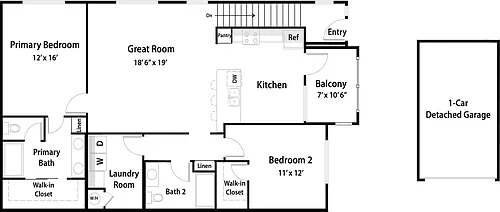 Floor plan The Flats Plan 7 - Upstairs