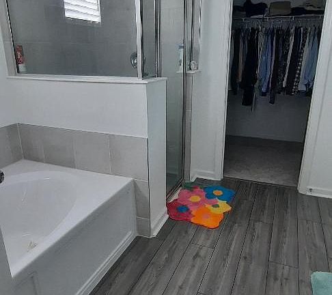 Master bath + walk-in closet