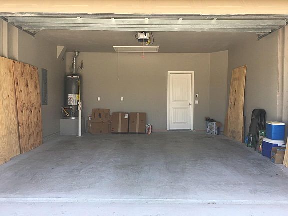 garage with opener, attic access