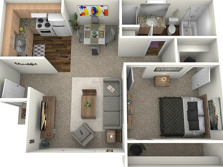 One Bedroom One Bathroom Floor Plan One Bedroom One Bathroom Floor Plan