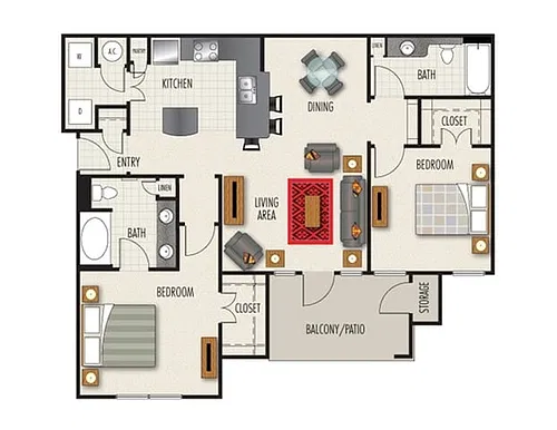 Floor plan B3W