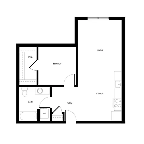 Floor plan Urban 1x1 - B2