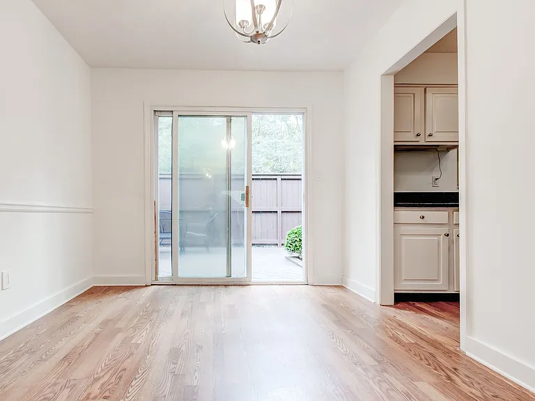 Dining area leading to the back porch