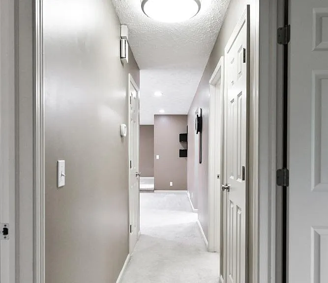 Upper Level Hallway to Bedrooms and Bath Areas