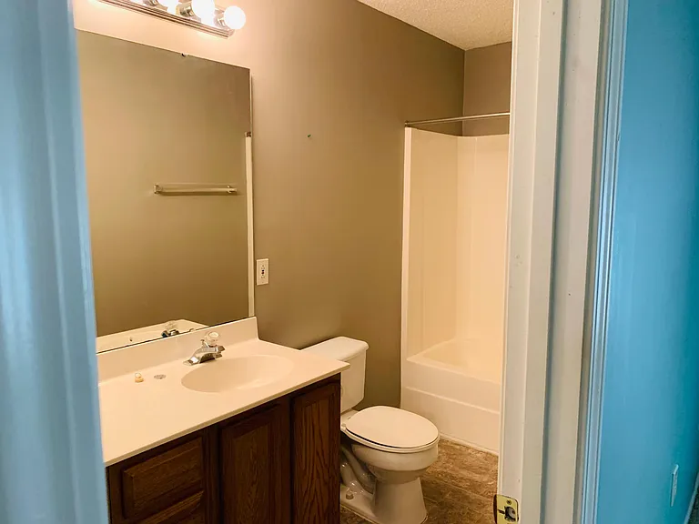 Master bathroom located off bedroom