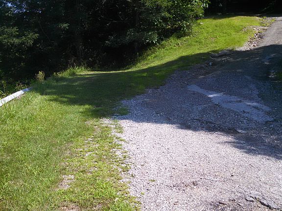 going up the driveway