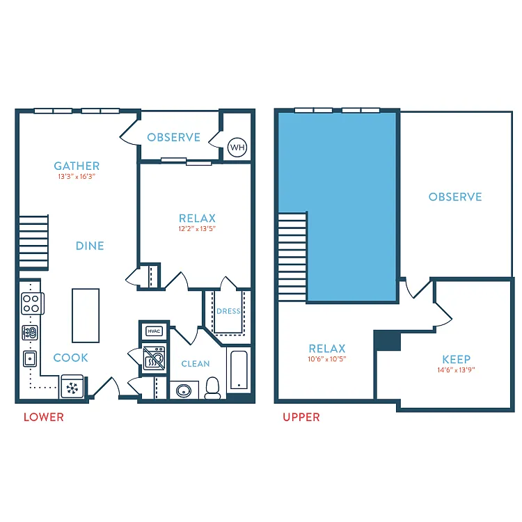 Floor plan 1157 Quincy A1 Loft