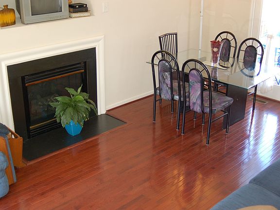 Living room with new hardwoods