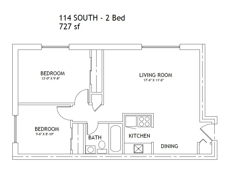Floor plan 2 Bedroom