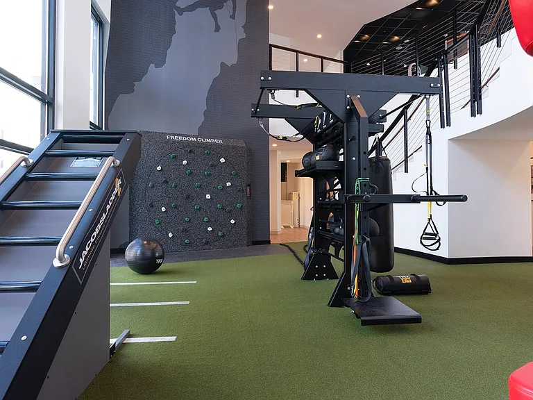 Apartment community fitness center at Griffis Lake Washington in Renton, WA.