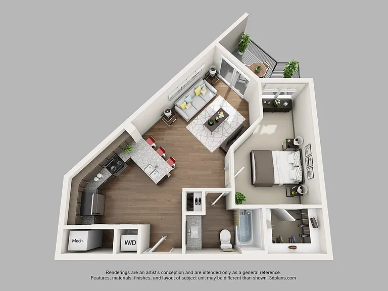 Millennium floor plan M Station