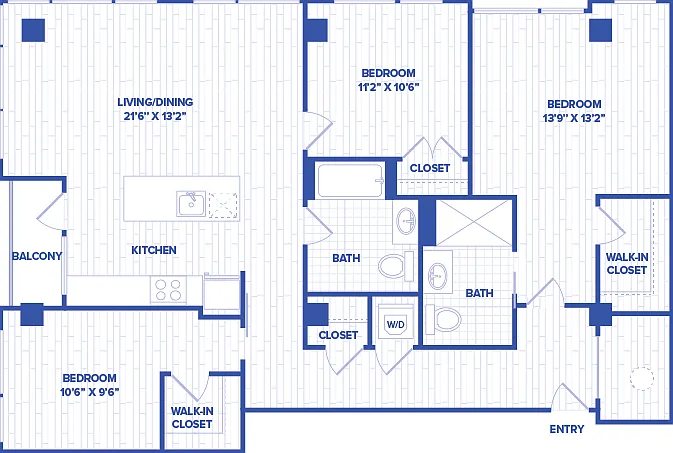 C4 floor plan Watermark at Buzzard Point