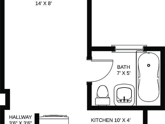 2nd image of 104 Bedford St APT 1B