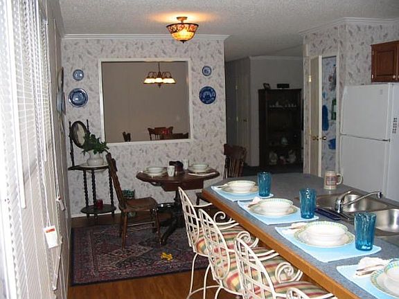 View of Bkfst nook & kitchen island