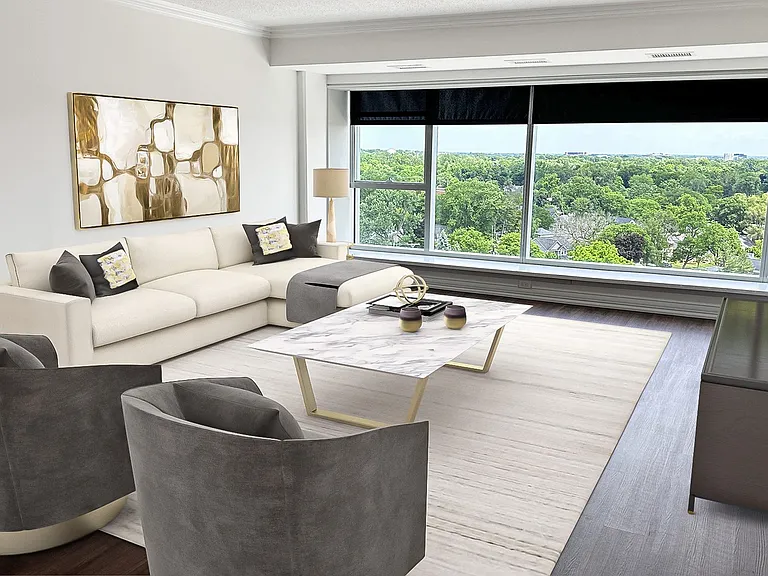 1 BDRM LIVRM, FLOOR TO CEILING WINDOWS