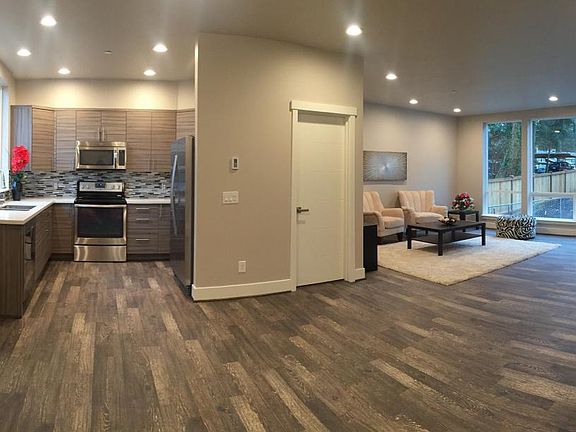 Open floor plan with beautiful finishes