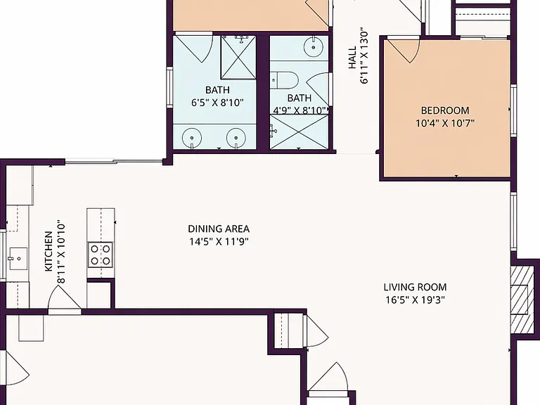 Dimensions are approximate and provided for reference; layout is accurate.