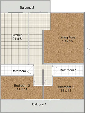 Large Quiet Two Bedroom — Photo 4