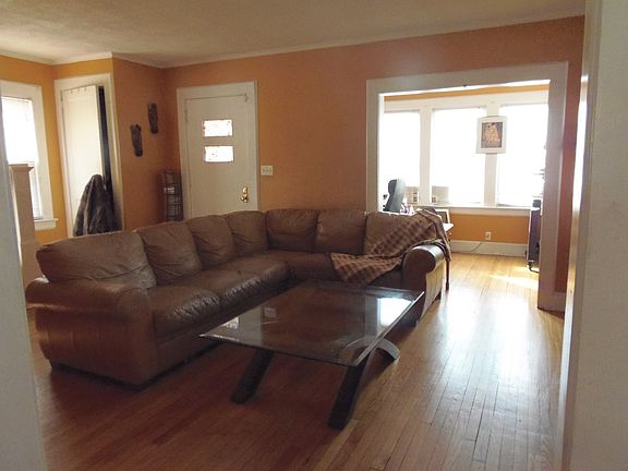 Living room with fireplace