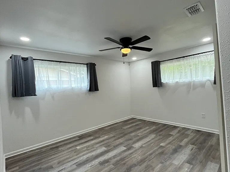 Bedroom #1 located to the right of the bathroom