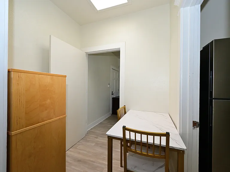 hallway - any furniture here can be taken out