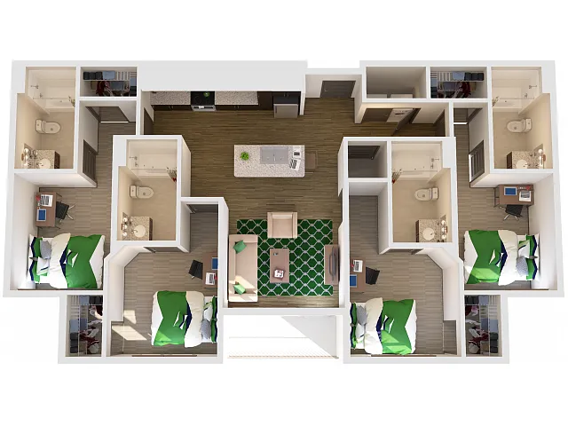 Floor plan 4X4