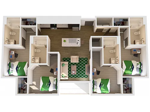 Floor plan 4X4