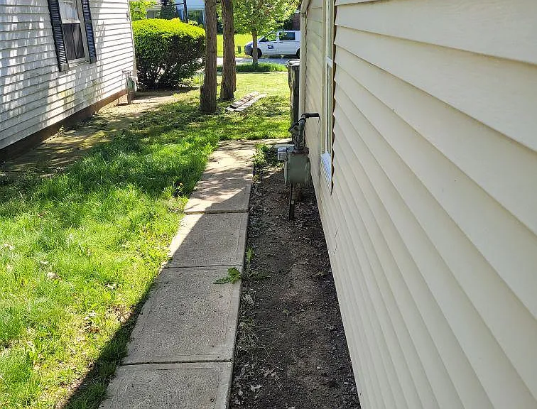 Side of garage