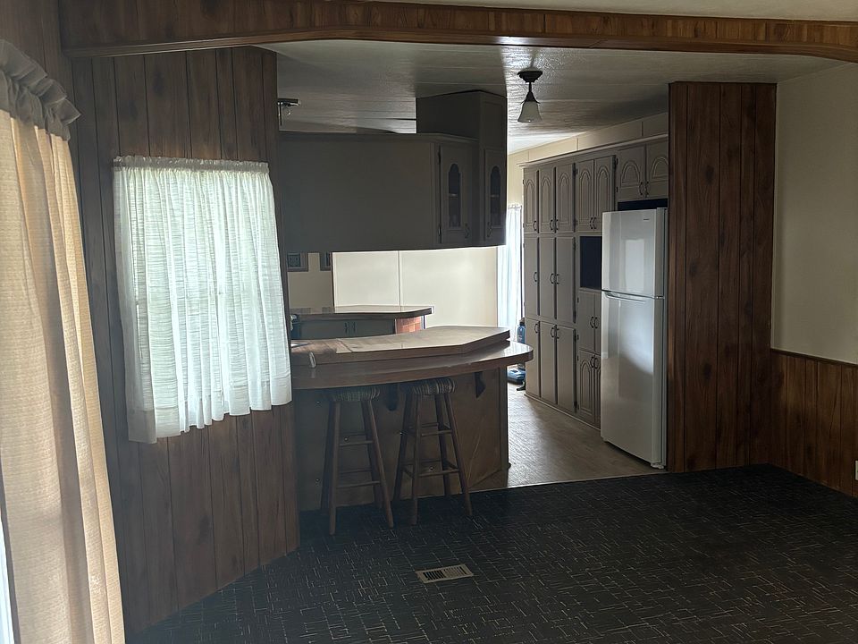 Living room and kitchen area
