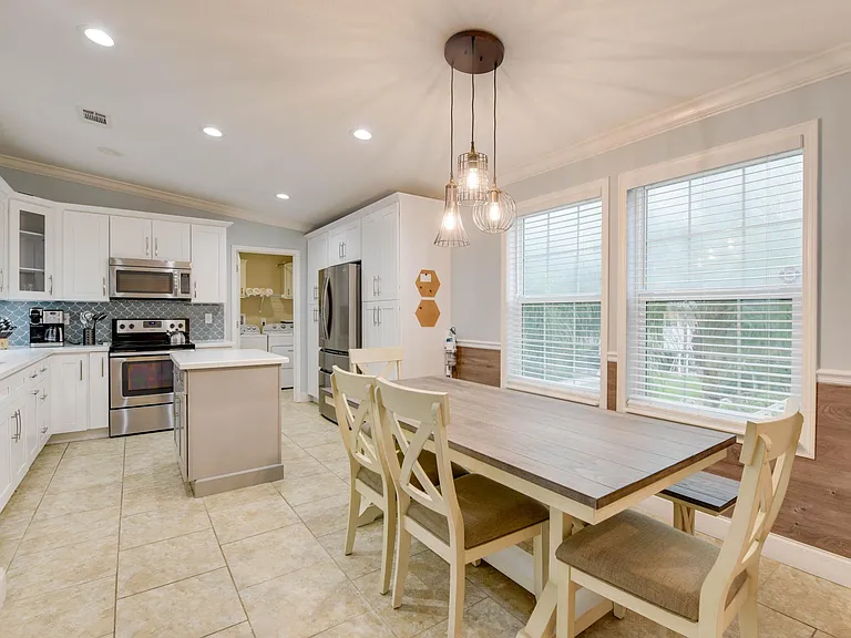 Dining area and kitchen