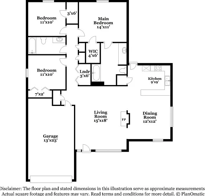 3 bed, 2.0 bath, 1430 sqft, $2,410 — Photo 2