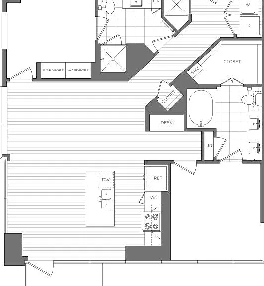 N - 2 Bedroom / 2 Bath N - 2 Bedroom / 2 Bath