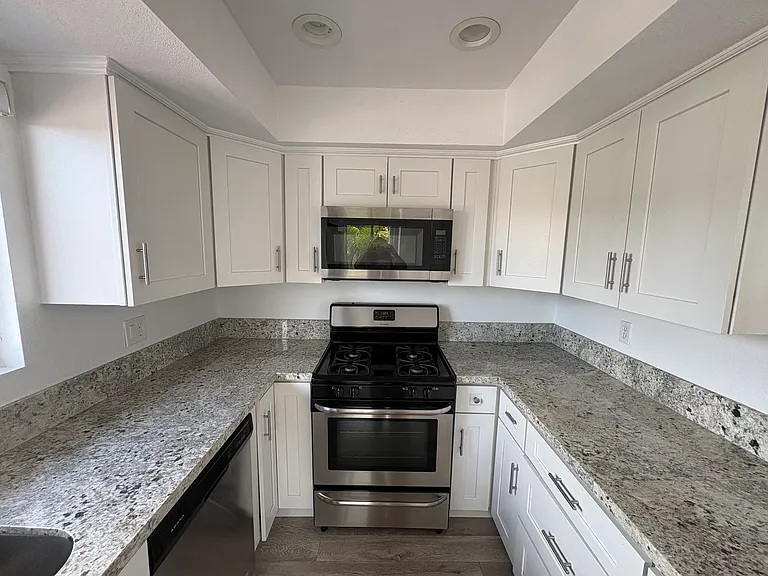 Kitchen with gas range