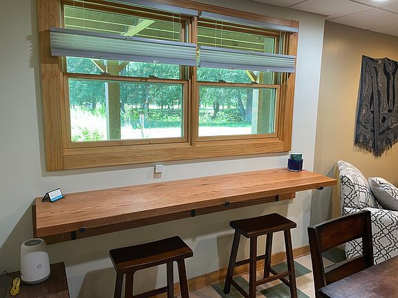 Dedicated work space with wifi and ethernet cable.