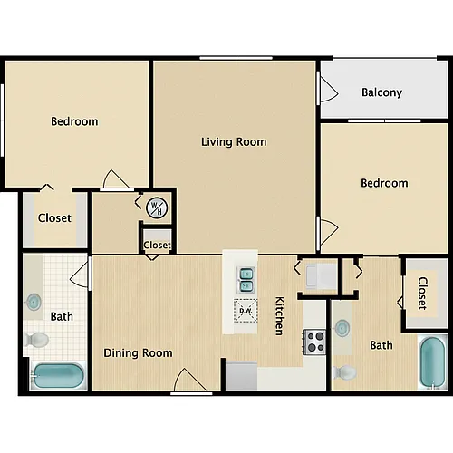 Floor plan 2C