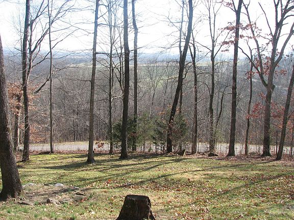 winter view from screened porch