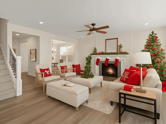 Festive Holiday Living Room Decor 1