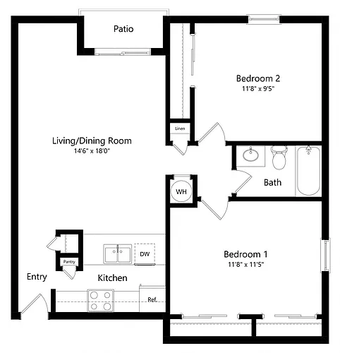 Floor plan Platte