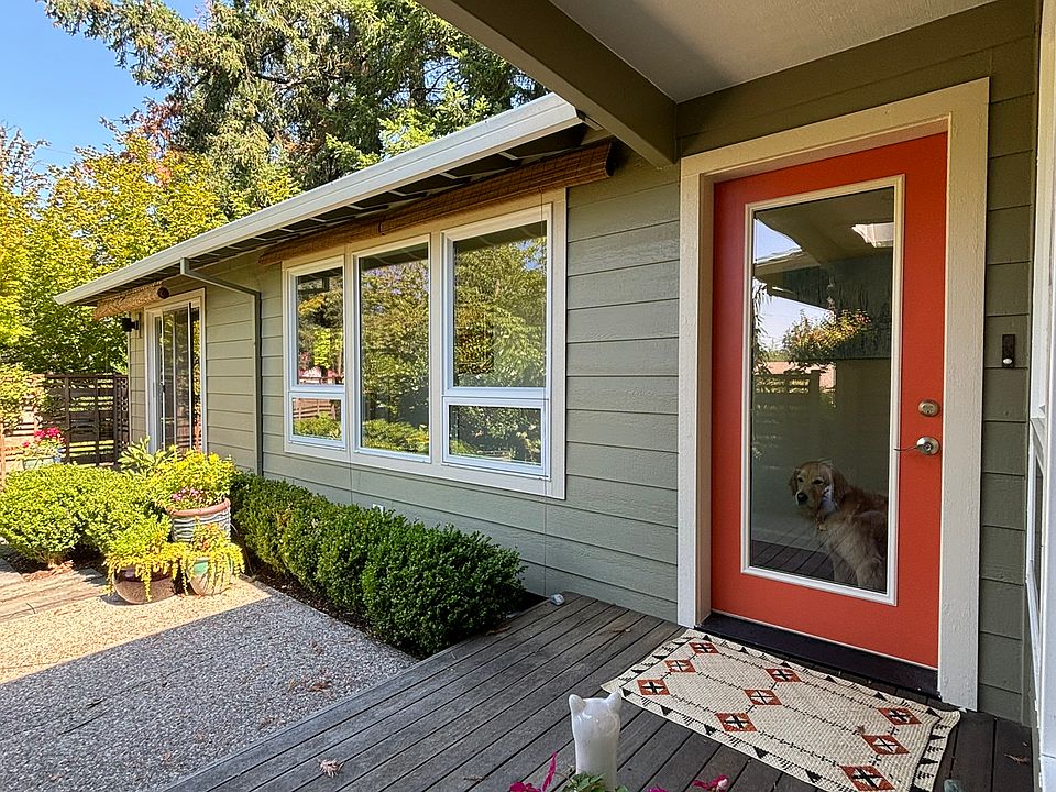front door and entry courtyard