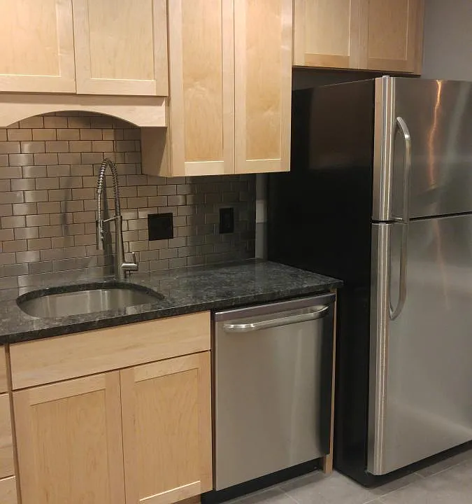 New cabinets/stainless appliances