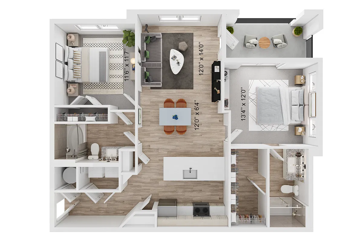 Floor plan B1(e)