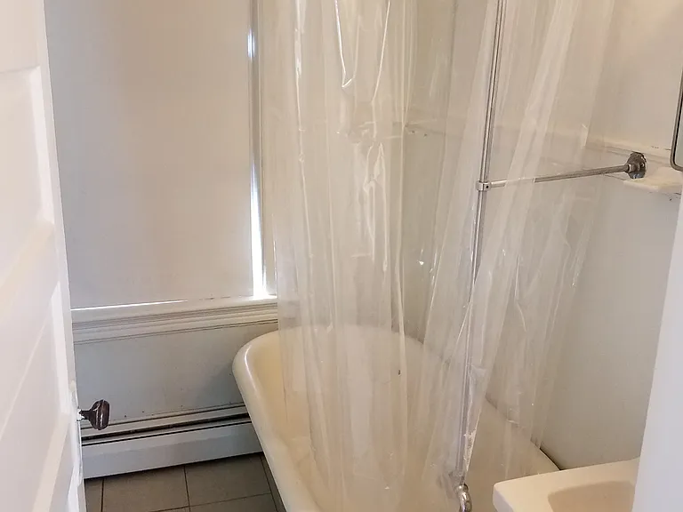2nd floor bath is getting new laminate flooring.